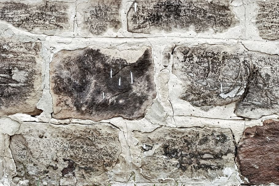 Backdrop, Wall, Brick, Stone, Brown, gray, grey, texture, rock HD wallpaper