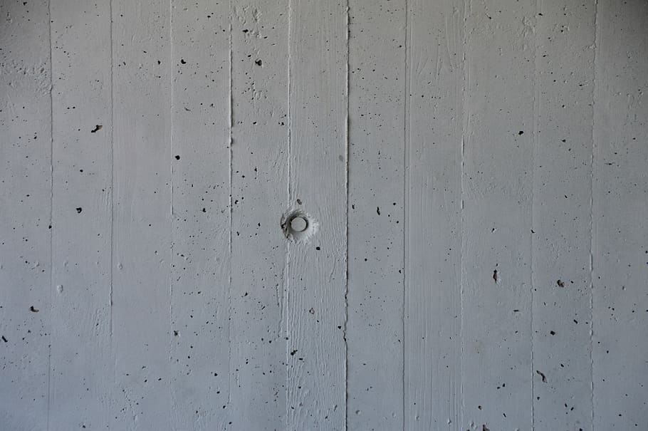 hole on white surface, concrete, structure, formwork, grain HD wallpaper