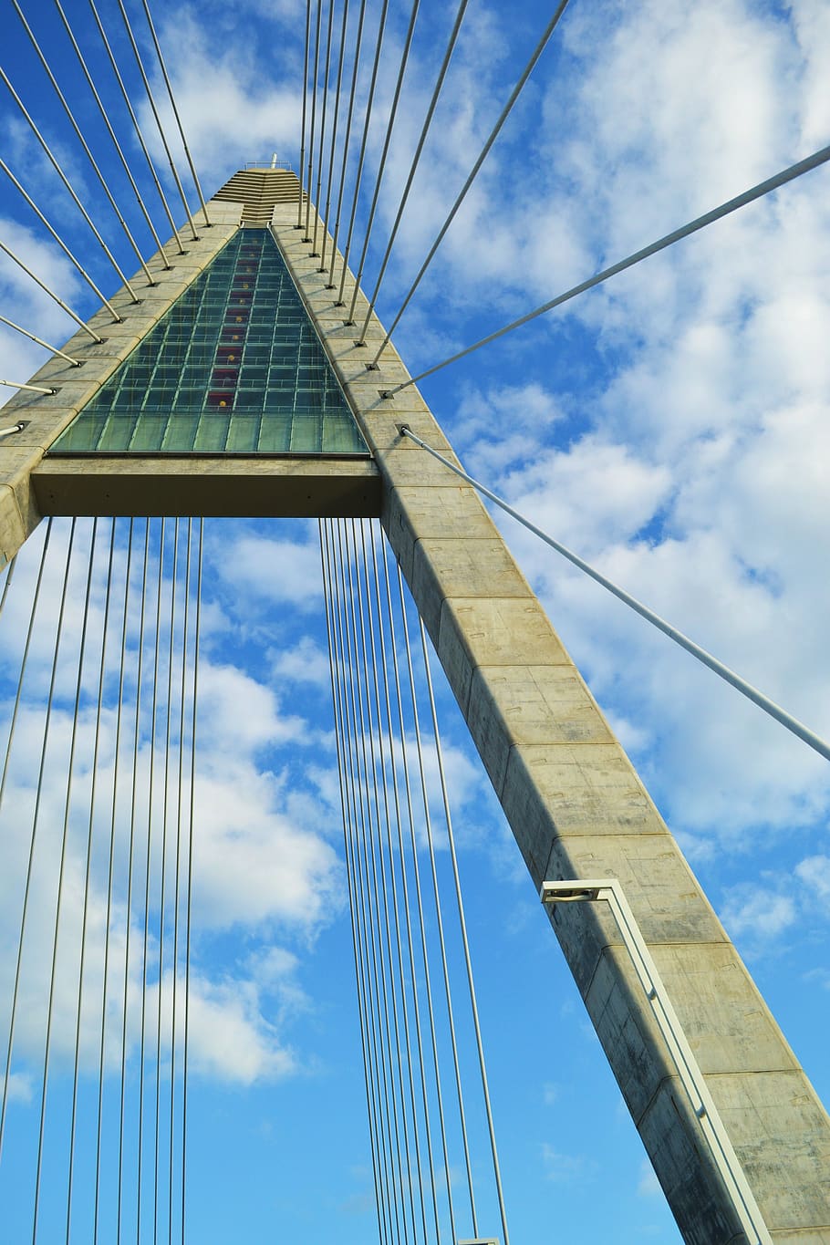 architecture, bridge, structure, modern, steel, high structure HD wallpaper