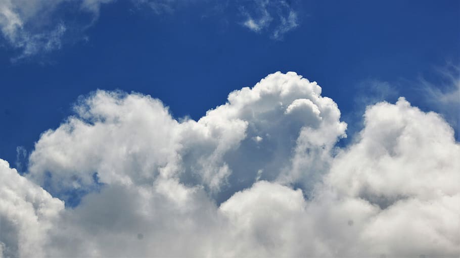 clouds, sky, blue, sky clouds, blue sky clouds, nature, weather HD wallpaper