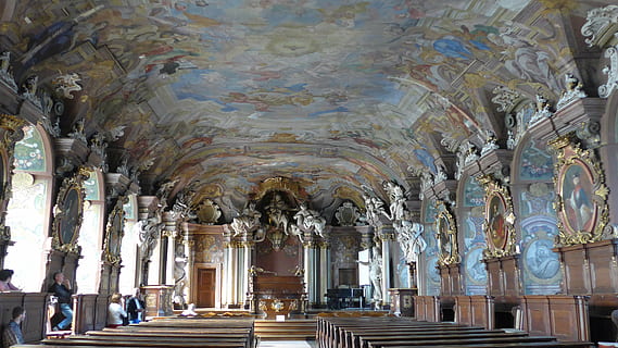 wroclaw, poland, university, aula, ballroom, place of worship HD wallpaper