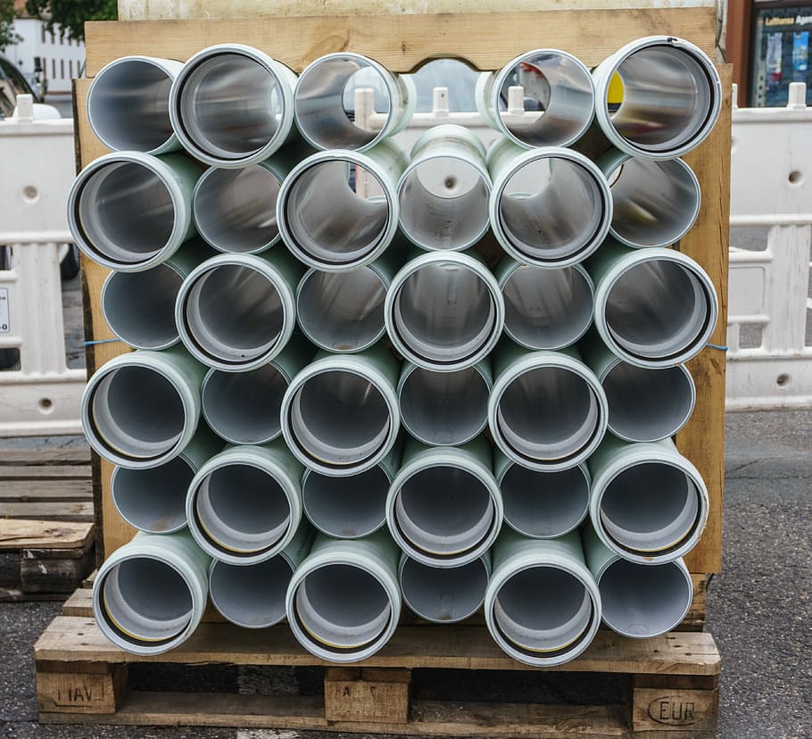 Pipes, Construction, Material, site, construction material HD wallpaper