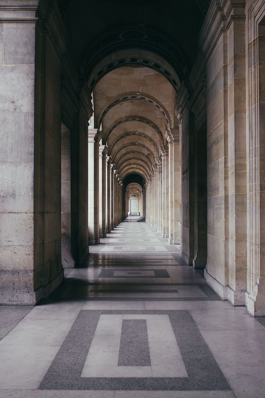 architecture, building, infrastructure, arcade, corridor, built structure HD wallpaper