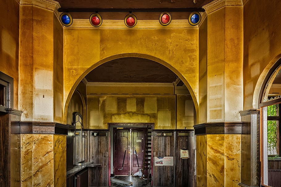 lost places, space, empty, leave, go to waste, pforphoto, yellow HD wallpaper