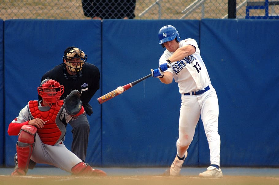 baseball player battling baseball, batter, hitter, hitting HD wallpaper