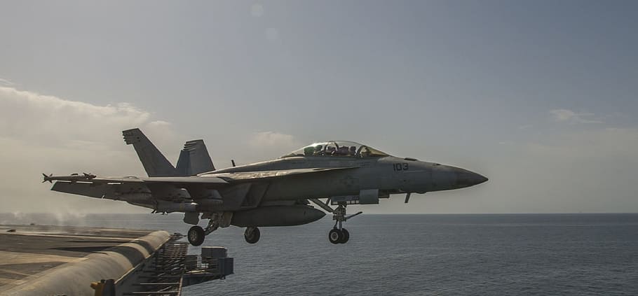 aircraft, flight, takeoff, carrier, deck, plane, military, aviation HD wallpaper