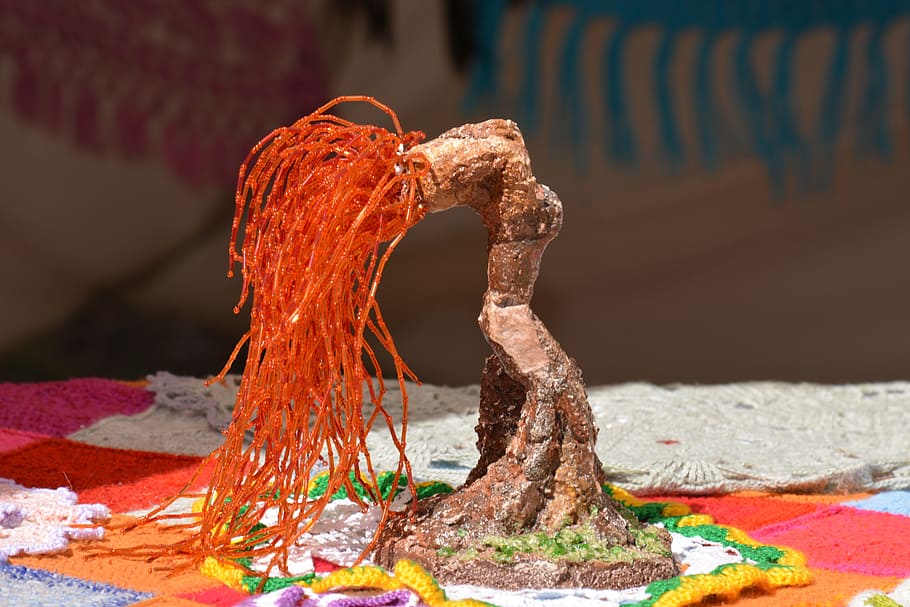 Beading, Tree, Handicraft, Project, handicraft project, creativity, HD wallpaper