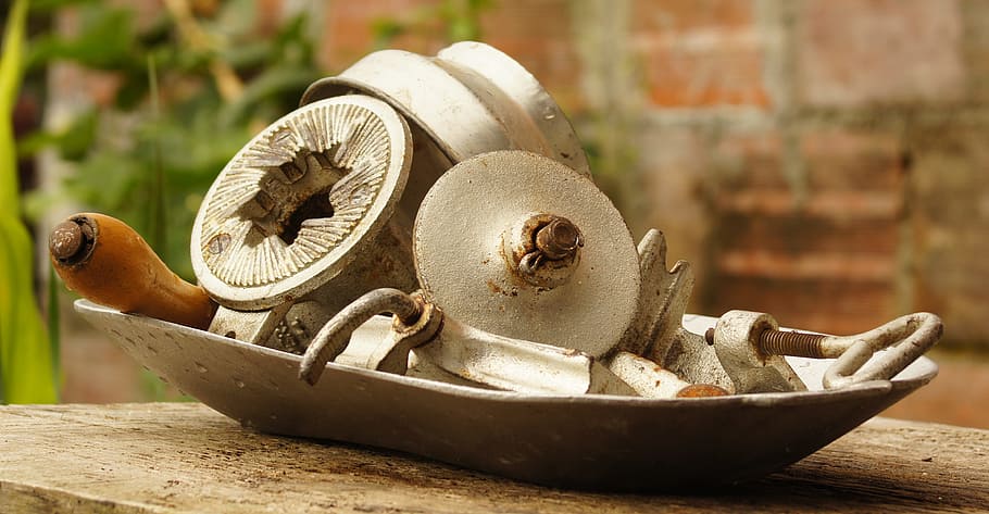 mill, disposer, grain, corn, armenia, metal, close-up, no people HD wallpaper