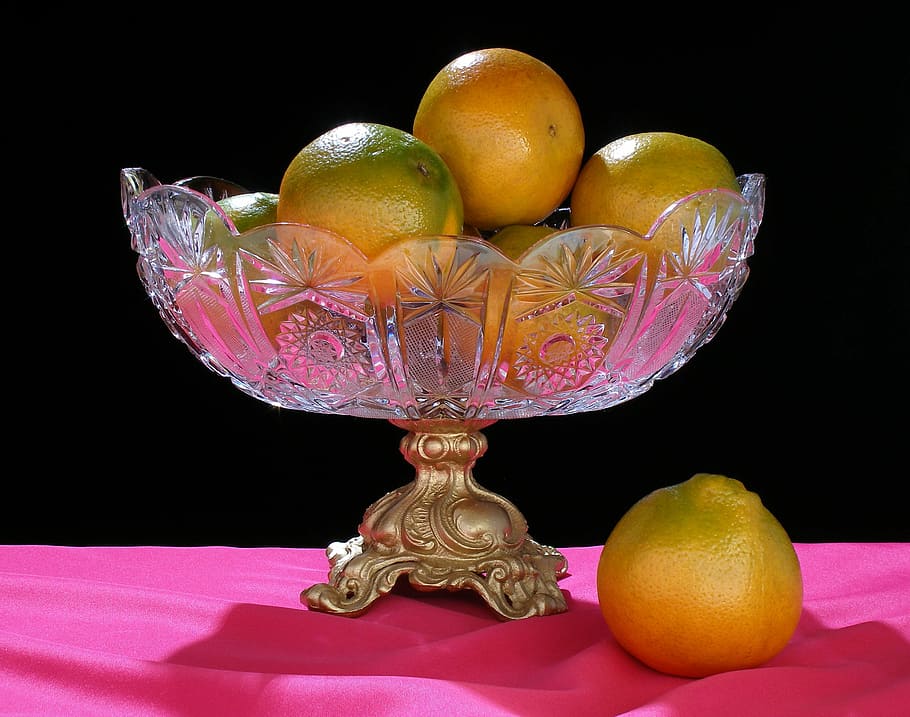 Still Life, Oranges, with, black background, studio shot, fruit HD wallpaper