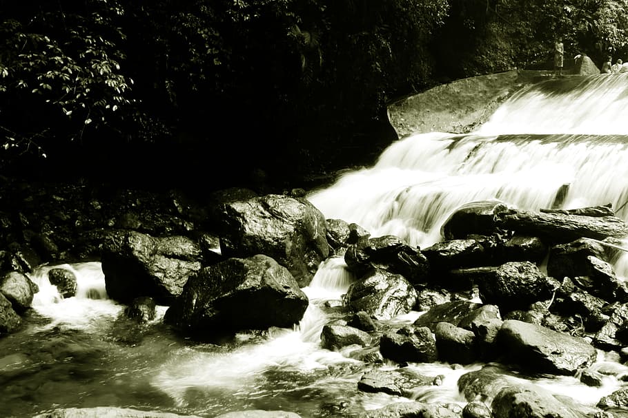 water, waterfall, river, stream, nature, baler, aurora, long exposure HD wallpaper