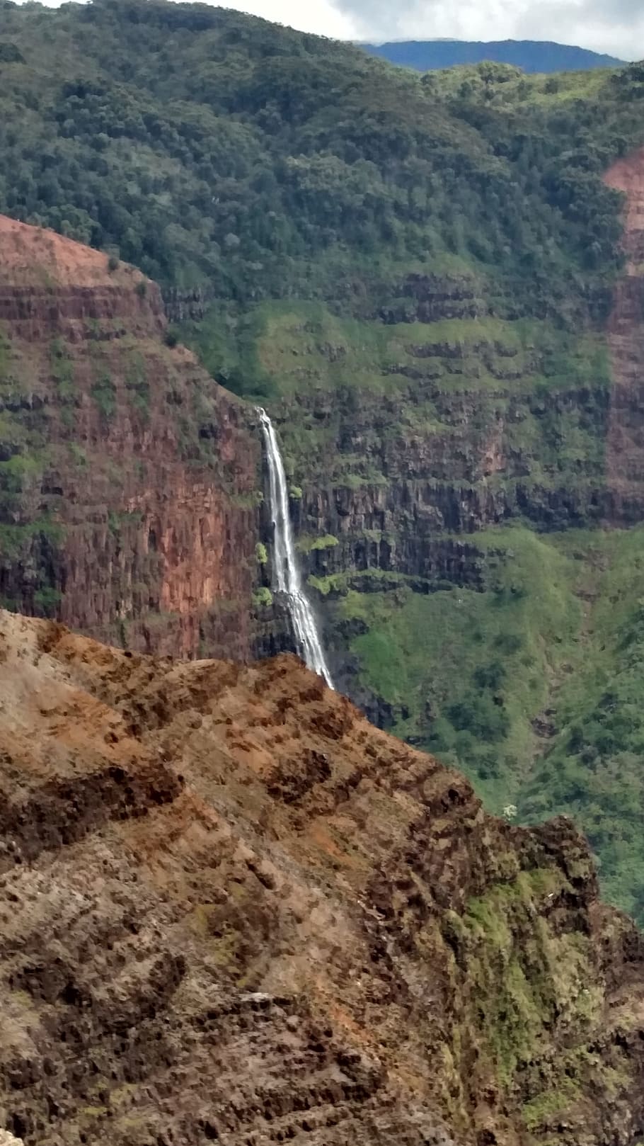 Kauai, Hawaii, Waimea, Travel, kokee, landscape, waterfall, HD wallpaper