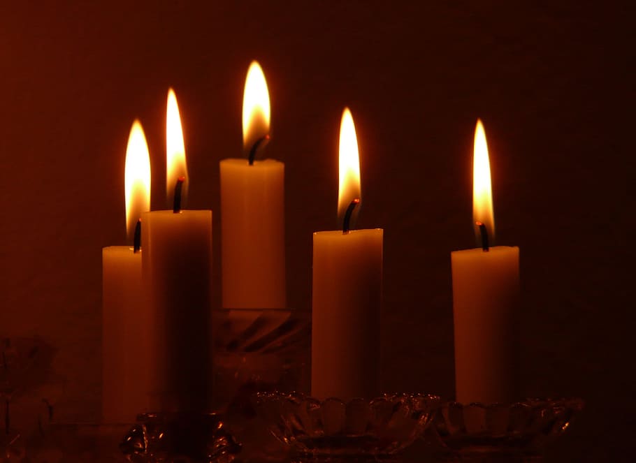 candles, candlelight, wax, candlestick, wick, fire, burning HD wallpaper