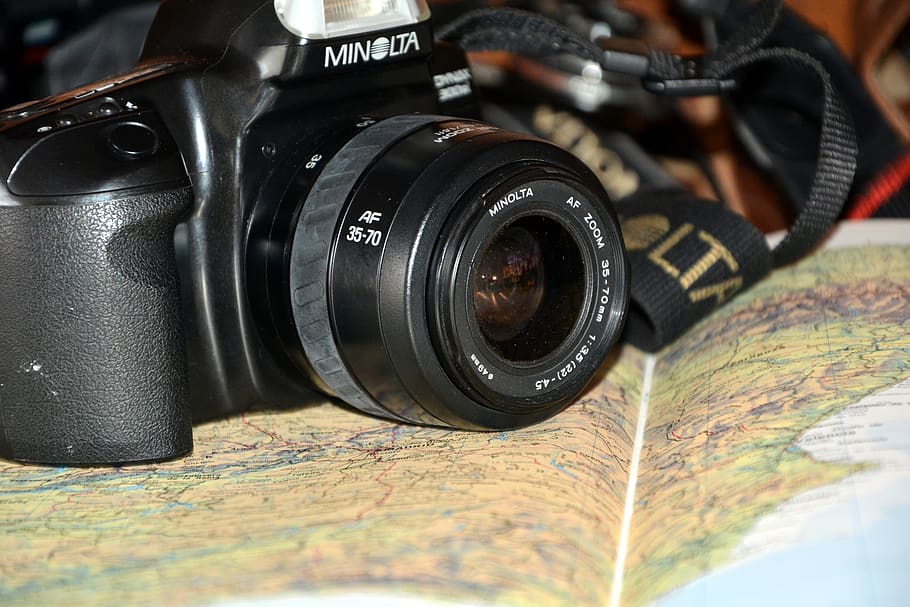 holidays, maps, camera, tourism, photography themes, camera - photographic equipment HD wallpaper