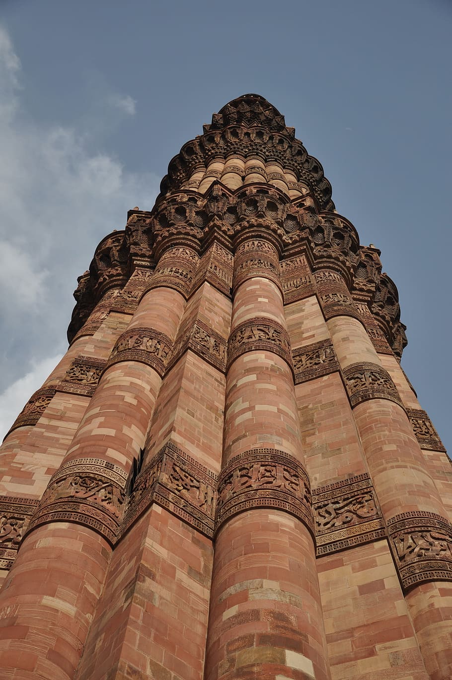 Qutub, Minar, Monument, Tower, famous, landmark, tourism, heritage, HD wallpaper