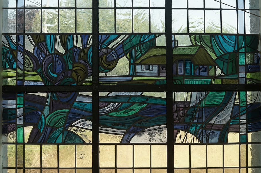 window, stained, griendt, built structure, architecture, glass - material HD wallpaper