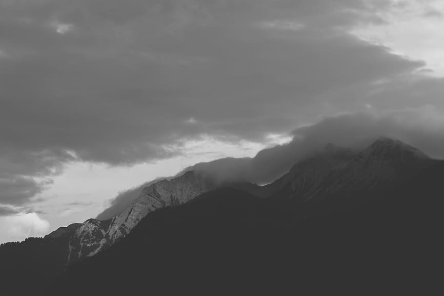mountains, peaks, summit, landscape, nature, sky, clouds, scenics - nature HD wallpaper