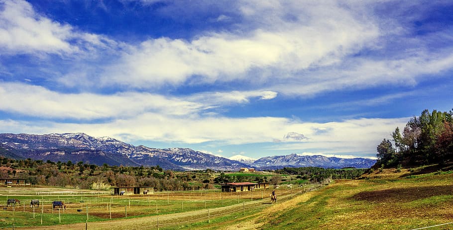nature photography of barn at \daytime, panoramic, sky, landscape HD wallpaper