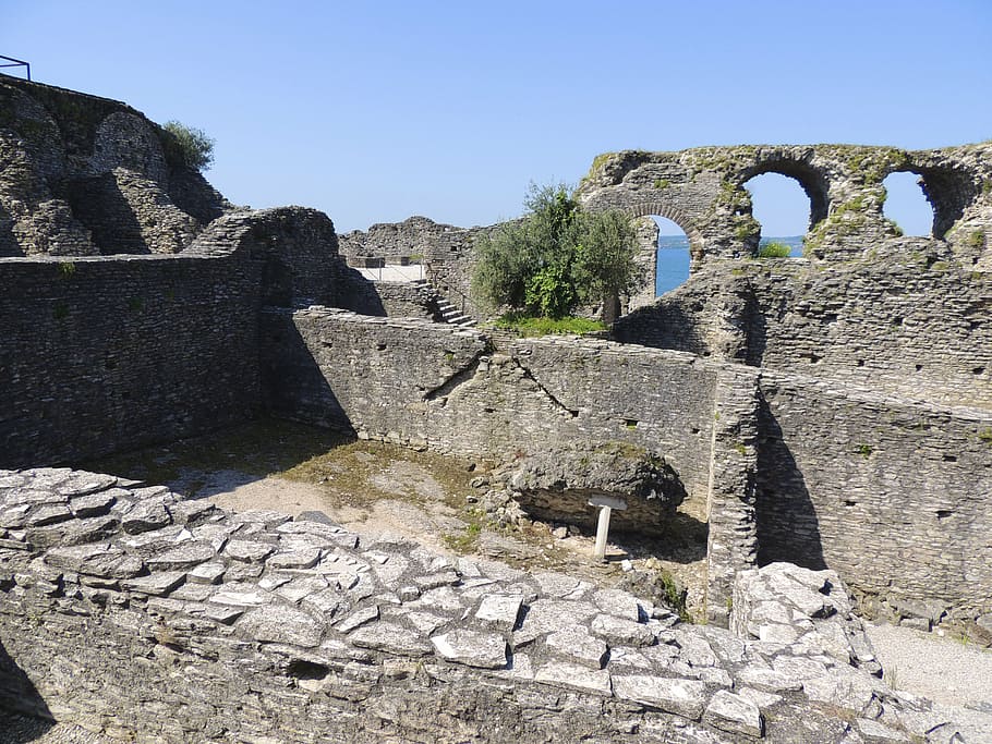 ruin, arches, wall, rock, away, history, architecture, ancient HD wallpaper