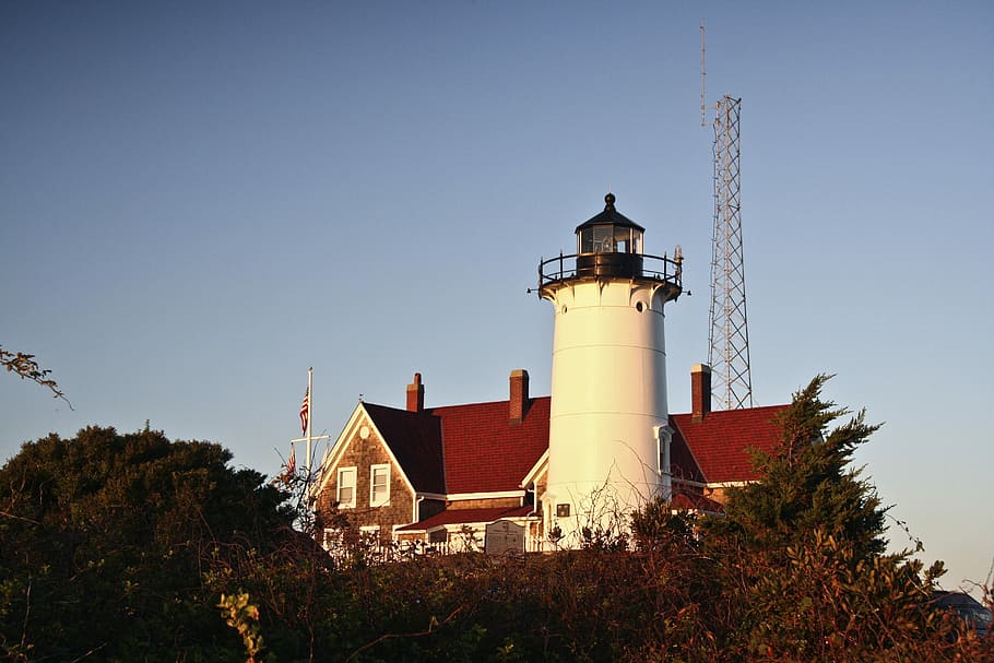 Lighthouse, Landscape, Nautical, nobska lighthouse, cape cod HD wallpaper