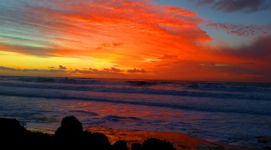 sunset, dusk, dawn, evening, panoramic, sky, cloud - sky, beauty in nature HD wallpaper