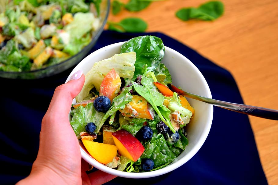 lunch, salad, vegan, food and drink, healthy eating, vegetable HD wallpaper