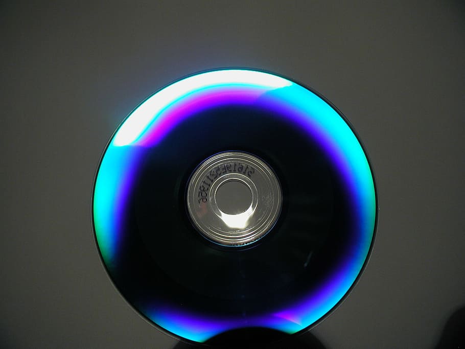dvd, cd, disc, reflection, blue, shimmer, silver, digital, movies HD wallpaper