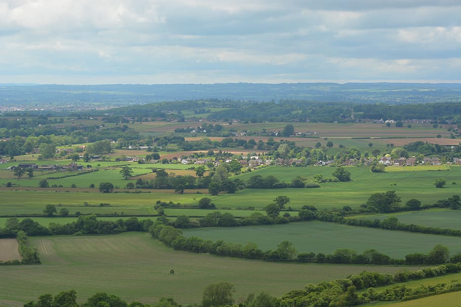 fields, nature, landscape, agriculture, england, scenics - nature HD wallpaper