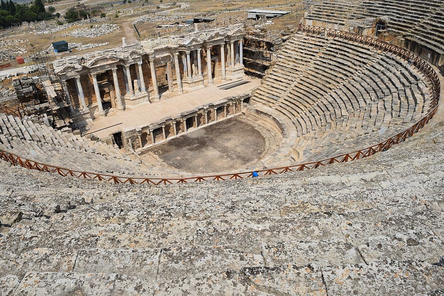 Library of Celsus. Turkey at daytime, denizli, theatre, nice, HD wallpaper