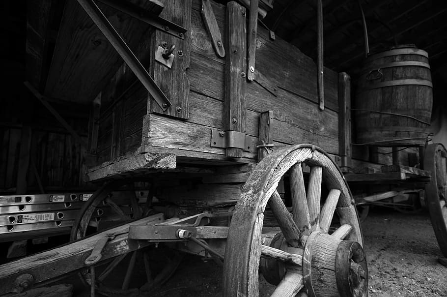 old wagon, redneck, transportation, wheel, mode of transportation HD wallpaper