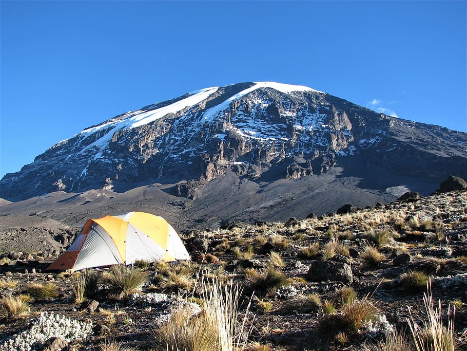 mountain, nature, landscape, travel, outdoor, kilimanjaro, pebbles, HD wallpaper