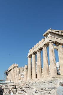parthenon, acropolis, greece, architecture, sky, clear sky HD wallpaper