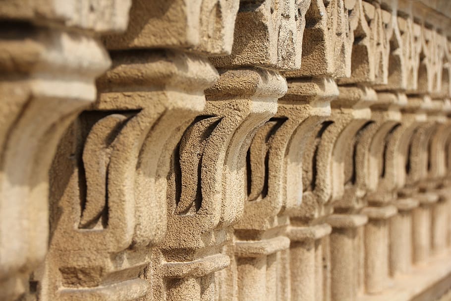 pillar, ornament, morocco, architecture, building, stone, historically HD wallpaper