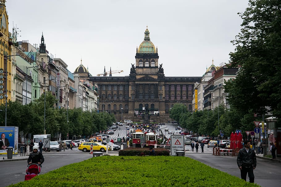 Prague, Building, Wenceslas Square, travel destinations, architecture HD wallpaper