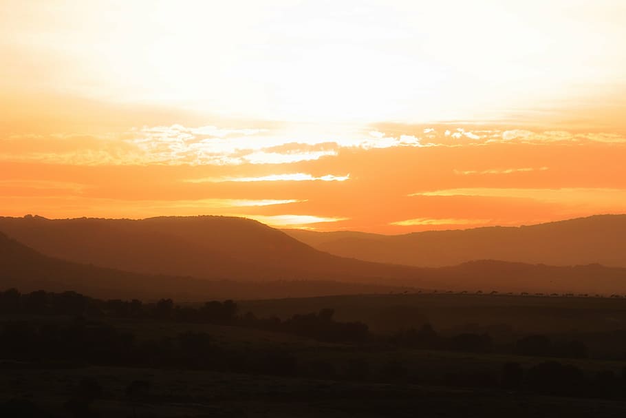 sun, sunset, sky, nature, summer, weather, travel, tunisie HD wallpaper