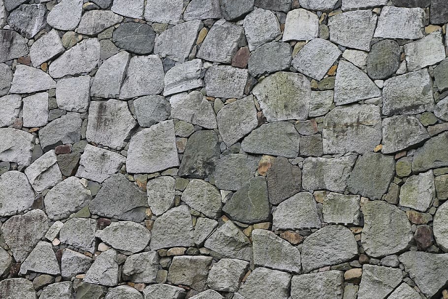 stone wall, castle, japan, texture, architecture, rock, backgrounds HD wallpaper