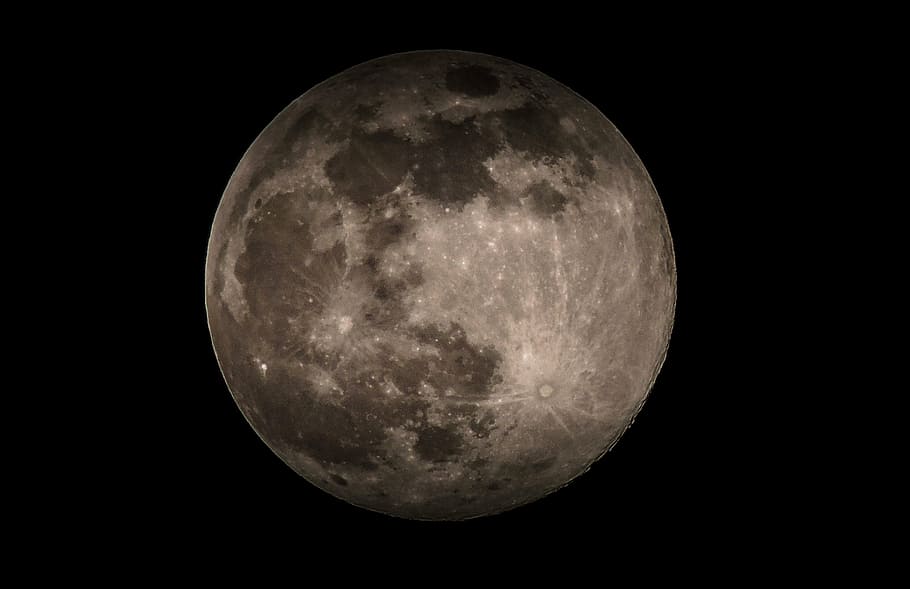 whole moon, photo, night, dark, space, round, astronomy, moon surface HD wallpaper