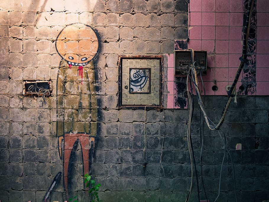 building, abandoned, decay, graffiti, wall - building feature HD wallpaper