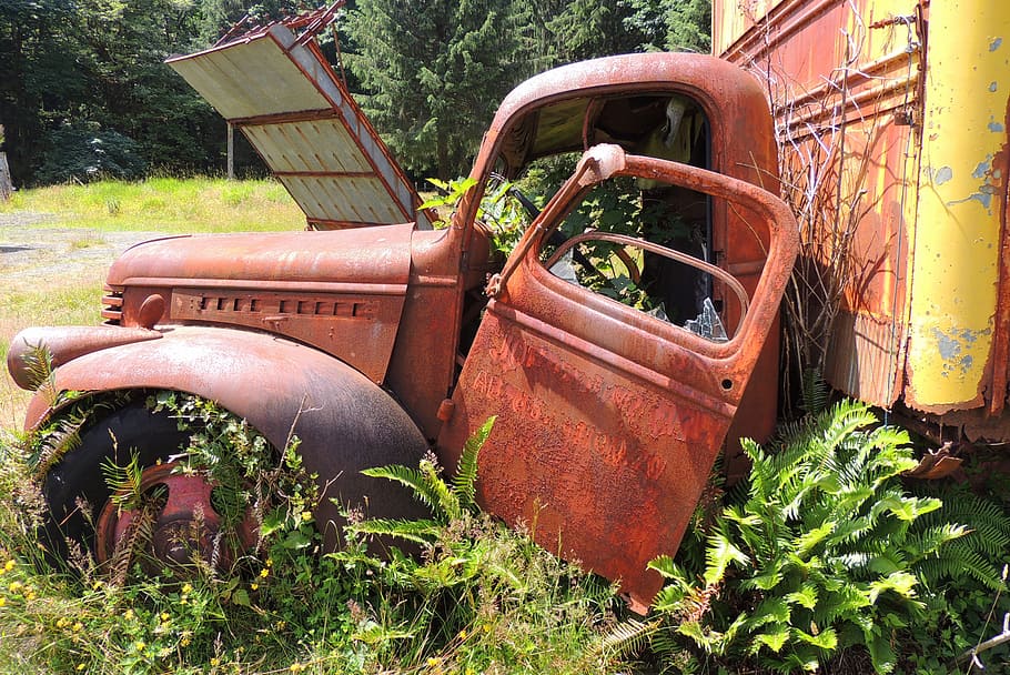 Truck, Rust, Old, Vehicle, Abandoned, vintage, car, automobile, HD wallpaper