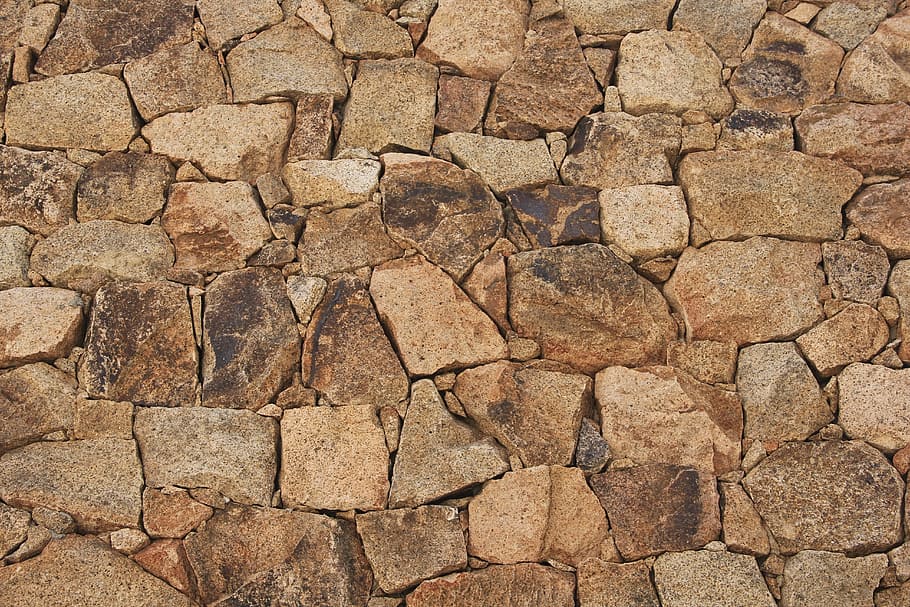 brown rocks, wall, stones, joints, background, texture, stone wall