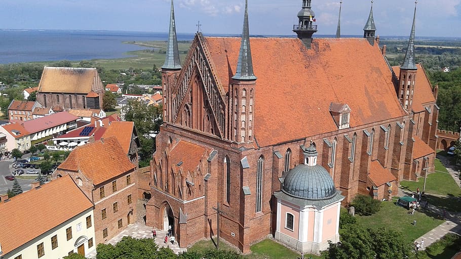 castle, landscape, architecture, poland, frombork, summer, building exterior HD wallpaper