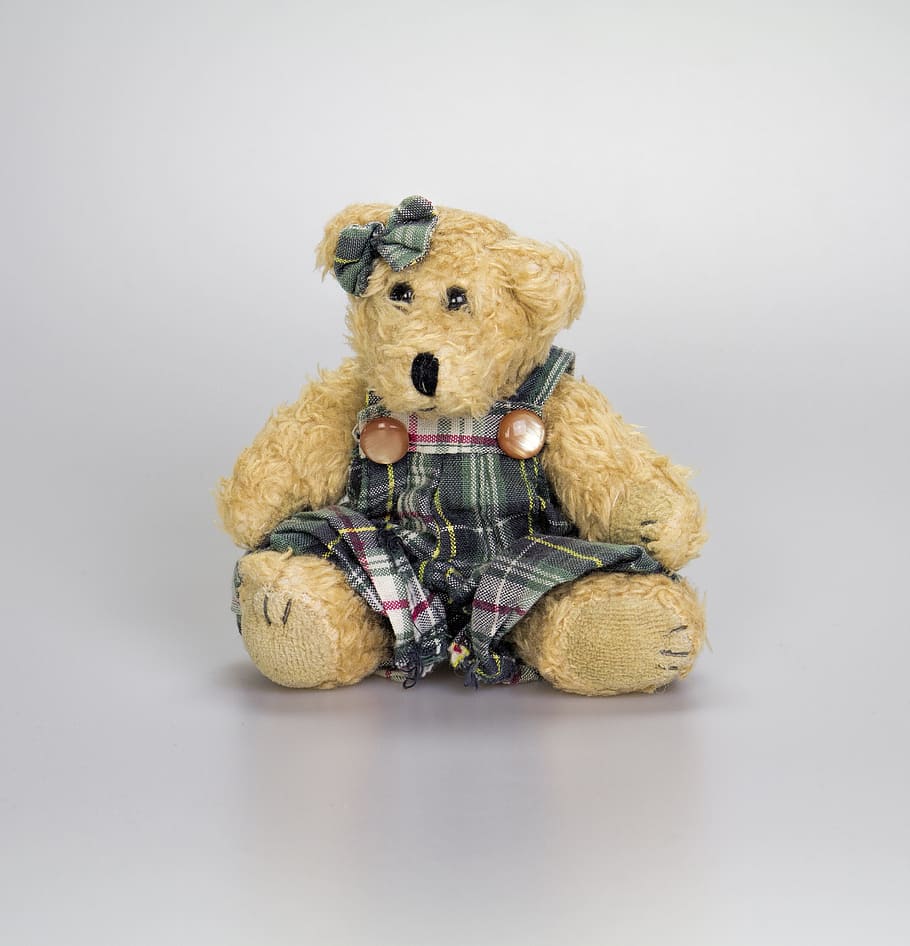 toys, teddy bear, hug, soft, crafts, posing, small child, cuddle HD wallpaper
