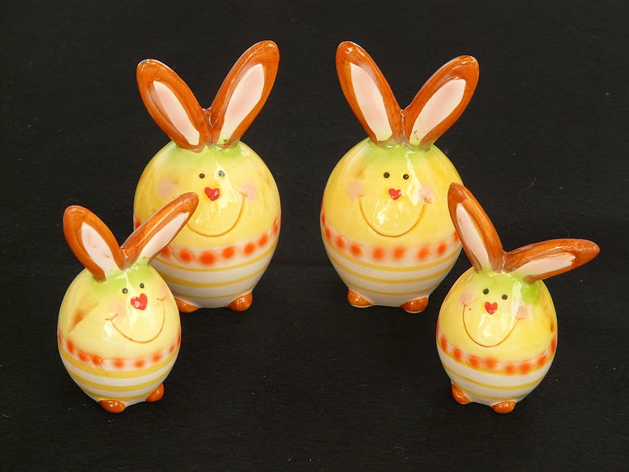 easter, easter bunny, figure, ceramic, hare, porcelain, animal HD wallpaper