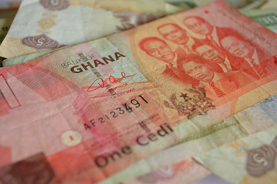 1 Ghana cedi banknote, currency, paper, money, finance, business, HD wallpaper