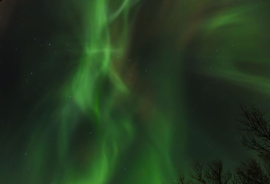 desktop, abstract, nature, aurora, natural, light, norway, green color HD wallpaper