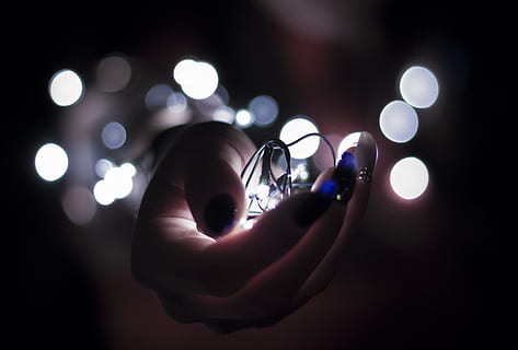 person holding string light, Light, Bulb, Energy, Lights, Inspiration HD wallpaper