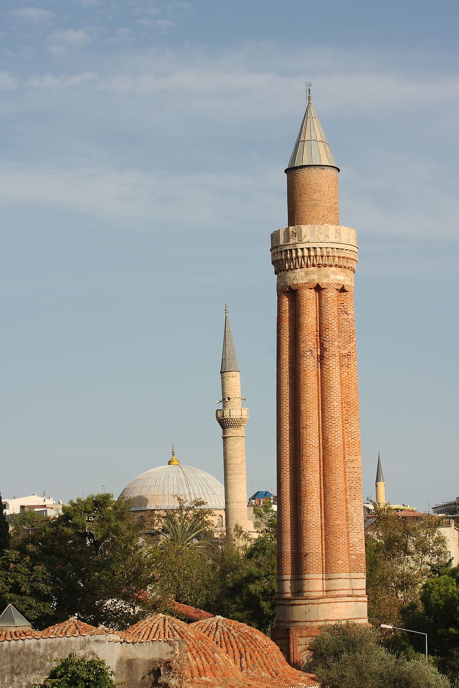 minaret, cami, islam, antalya, turkey, yivli minaret, architecture