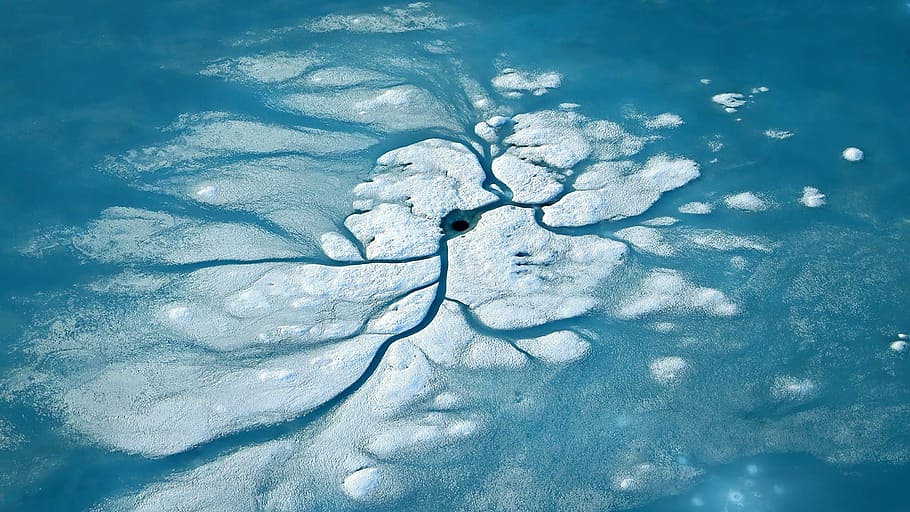 ice, water, blue, nature, plant, cold temperature, no people HD wallpaper