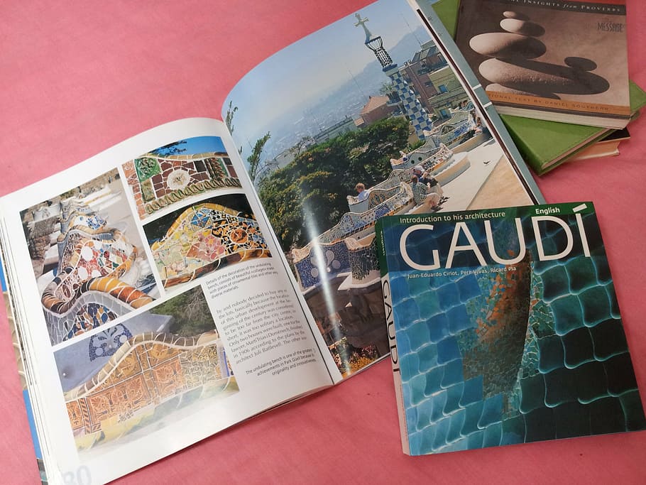 book, gaudi, construction, architecture, research, no people HD wallpaper