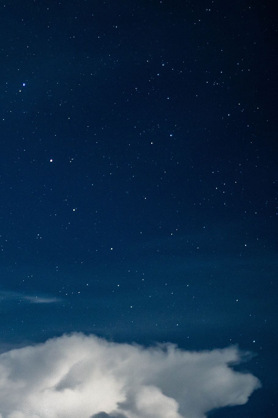 starry night wallpaper, photo of white clouds and star during night HD wallpaper
