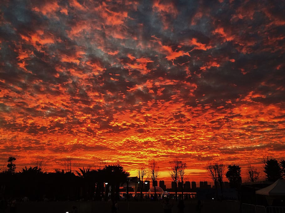 cloud, xiamen, day, evening, dramatic, sky, sunset, orange HD wallpaper